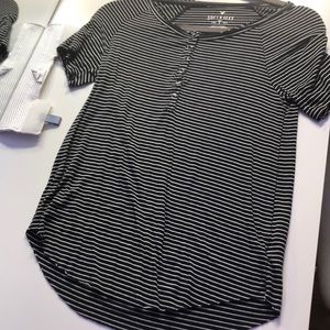 striped american eagle soft and sexy tee